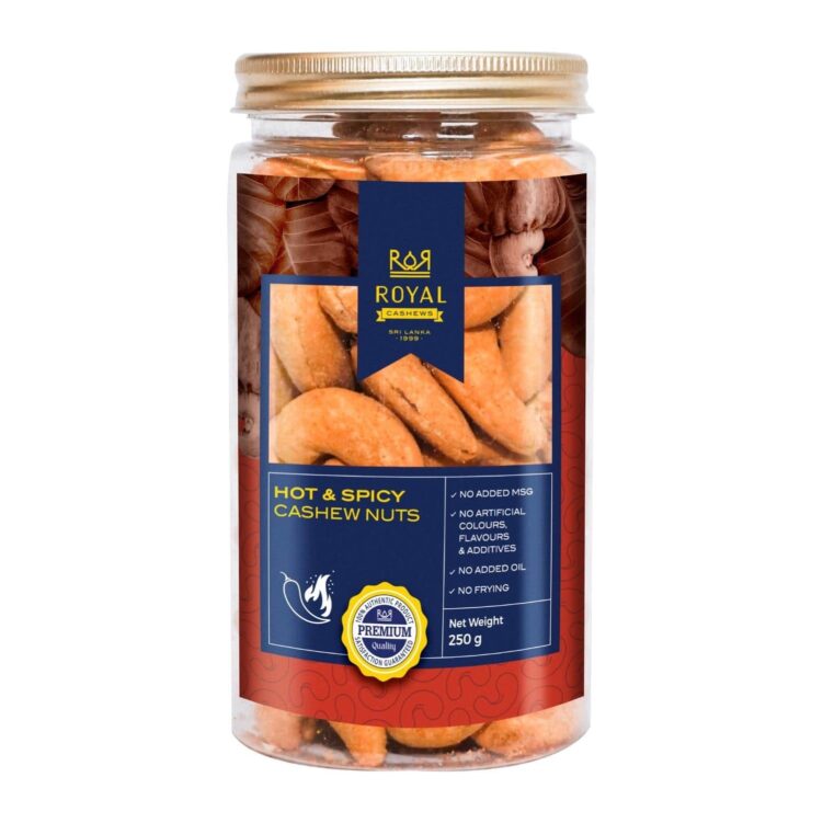 Premium Hot and Spicy Cashew Nuts 250g by Ceylonging - Ceylonging