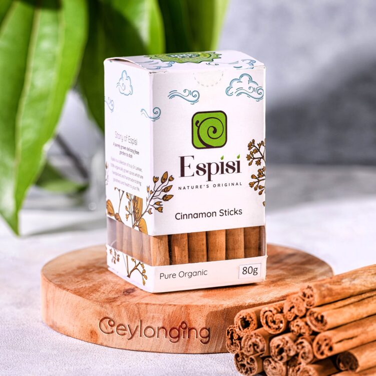 Organic Ceylon Cinnamon Quills Alba 80g Box by Ceylonging - Ceylonging