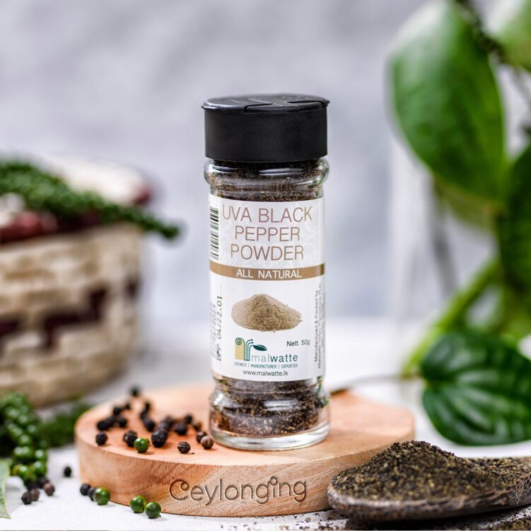 Black Pepper Powder 50g Bottle by Ceylonging - Ceylonging